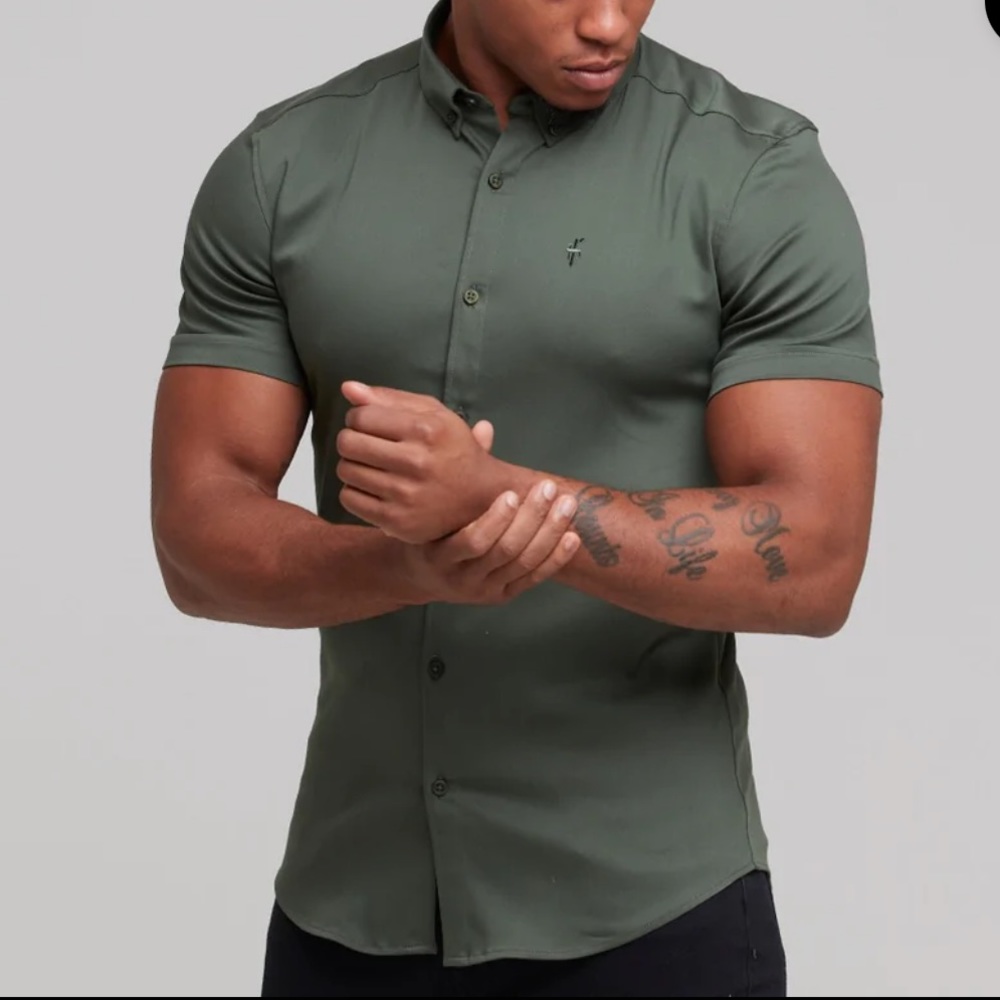 Father Sons stretch slim fit shirt